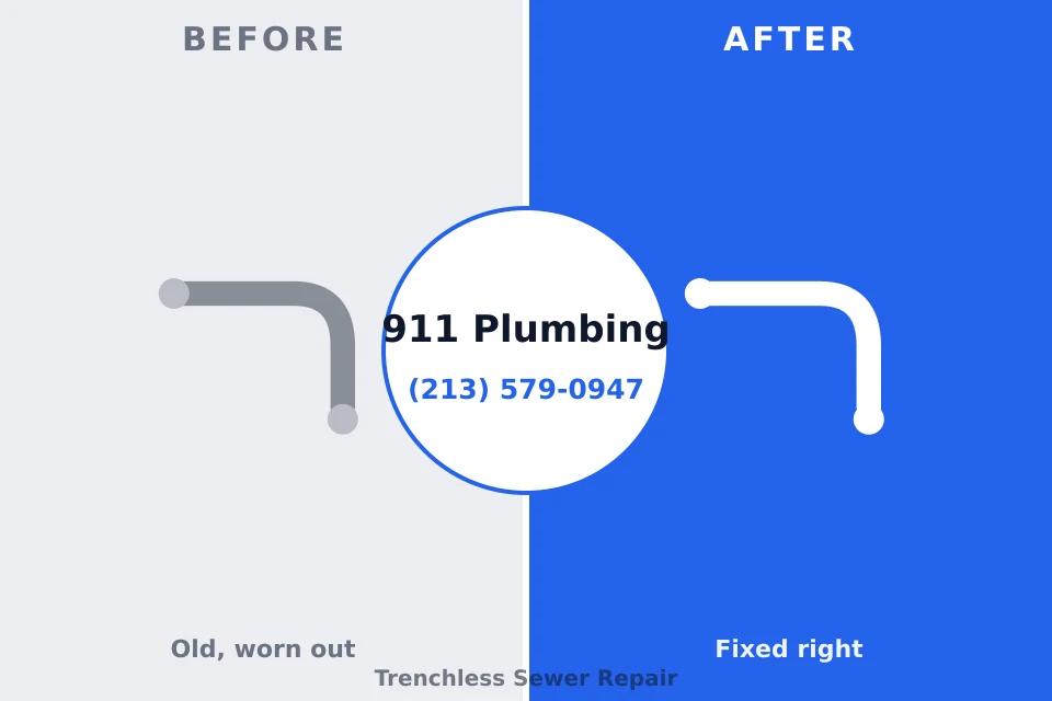 Before and after: plumbing repair Oro Valley, AZ